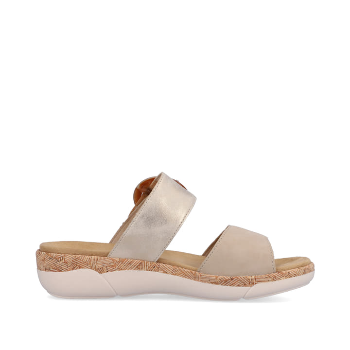 Remonte Artikelnummer R6858-60 remonte Damen Pantoletten champagner-beige Nur noch ein Tag übrig