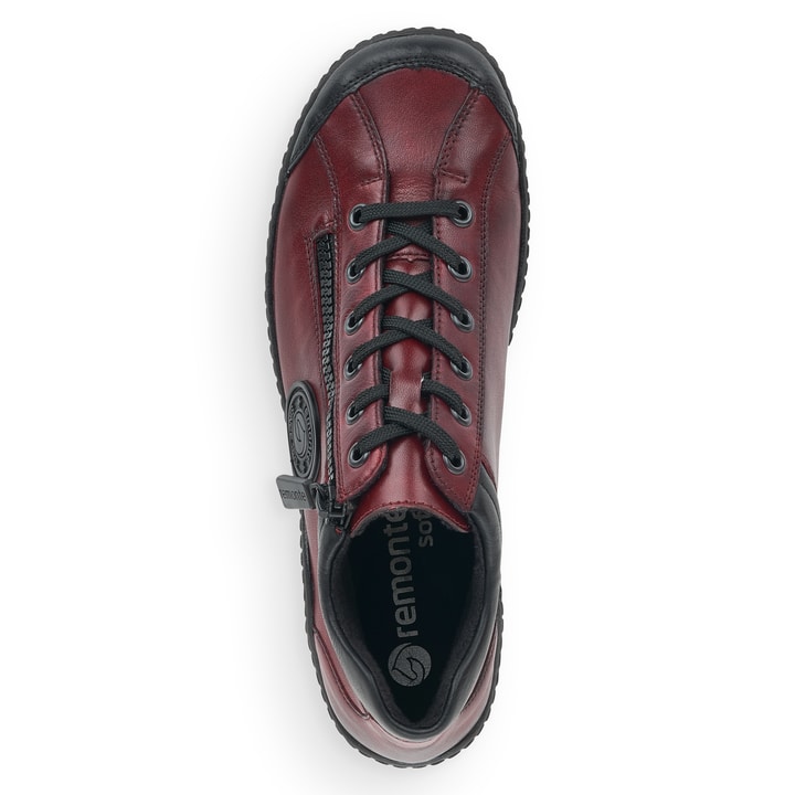 Remonte Artikelnummer R1477-35 remonte Damen Schnürschuhe bordeaux-schwarz 50% Rabatt mit kostenlosem Versand