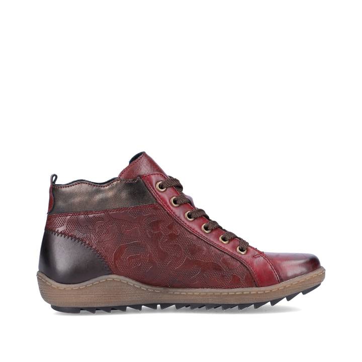 Remonte Artikelnummer R1467-35 remonte Damen Schnürschuhe himbeerrot Kostenloser Versand international