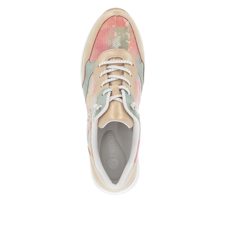 Remonte Artikelnummer D1G01-90 remonte Damen Sneaker regenbogenfarbig-sandbeige Sonderangebot