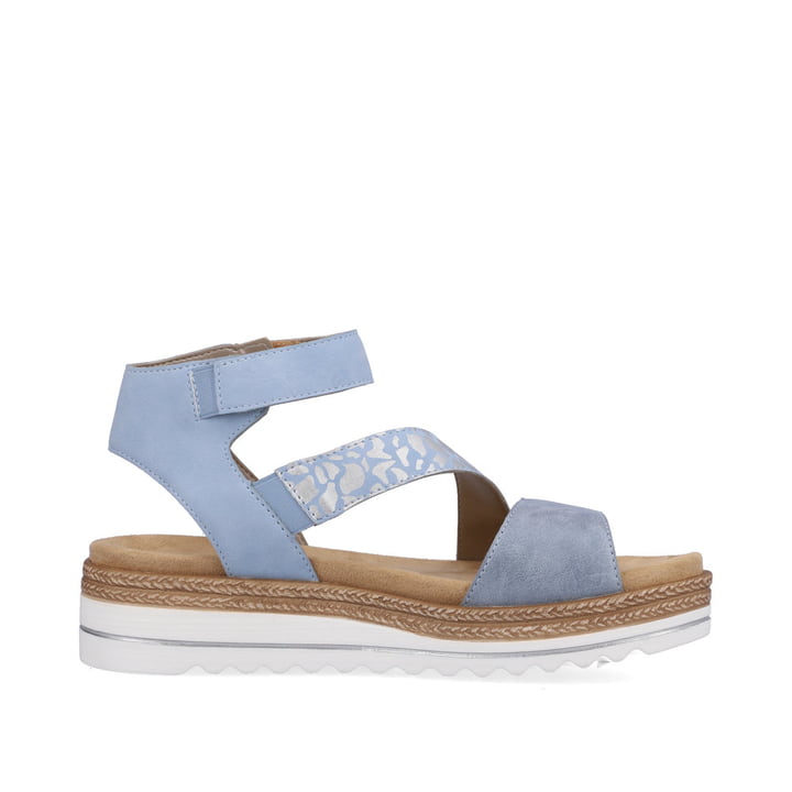 Remonte Artikelnummer D0Q53-10 remonte Damen Riemchensandalen pastellblau-metallic Saisonschlussverkauf