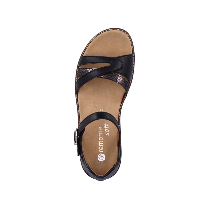 Remonte Artikelnummer D2046-01 remonte Damen Riemchensandalen graphitschwarz Black Friday