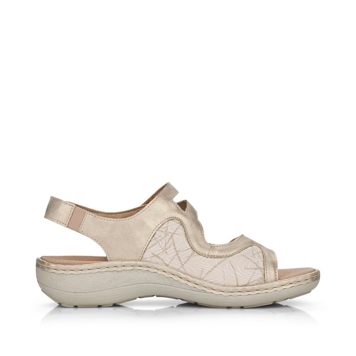 Remonte Artikelnummer D7647-94 remonte Damen Riemchensandalen hellbeige-metallic Osterangebot