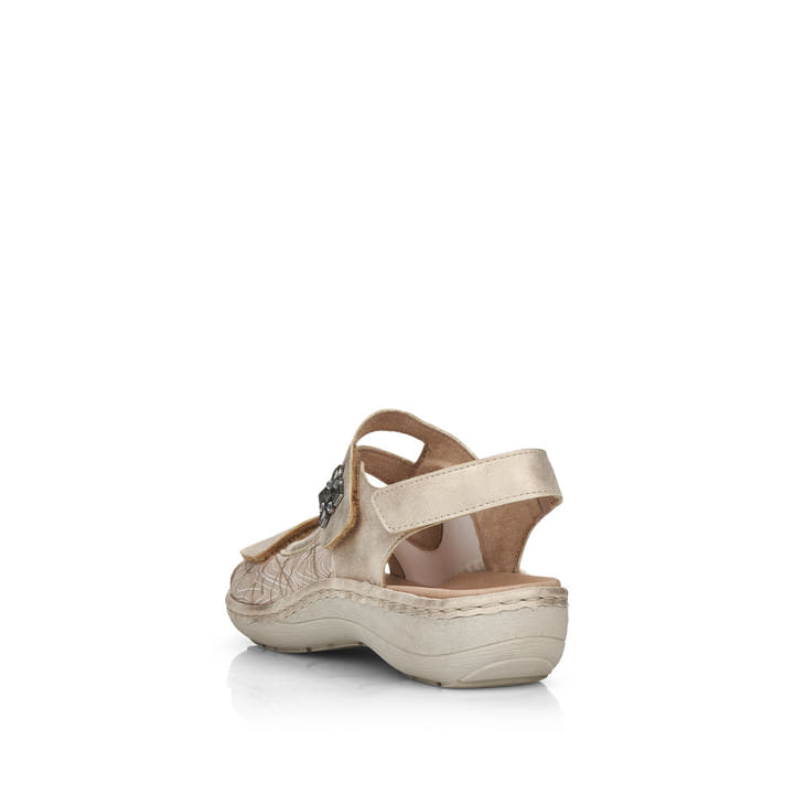Remonte Artikelnummer D7647-94 remonte Damen Riemchensandalen hellbeige-metallic Osterangebot