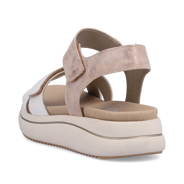 Remonte Artikelnummer D0L52-31 remonte Damen Riemchensandalen rosa-metallic-altweiß Top Angebot