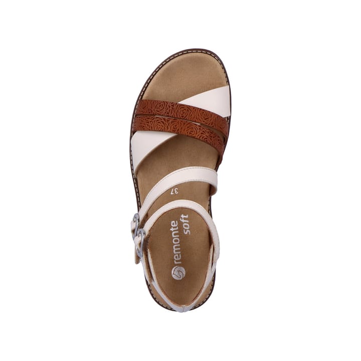 Remonte Artikelnummer D2045-60 remonte Damen Riemchensandalen hellbeige-nussbraun Blitzangebot