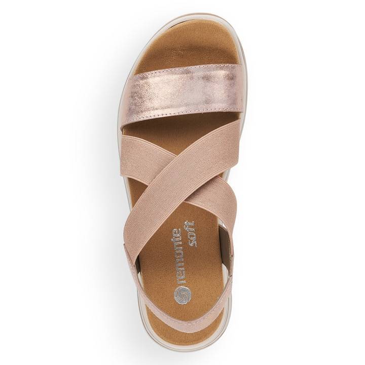 Remonte Artikelnummer R2954-31 remonte Damen Riemchensandalen rosa-metallic VIP-Rabatte