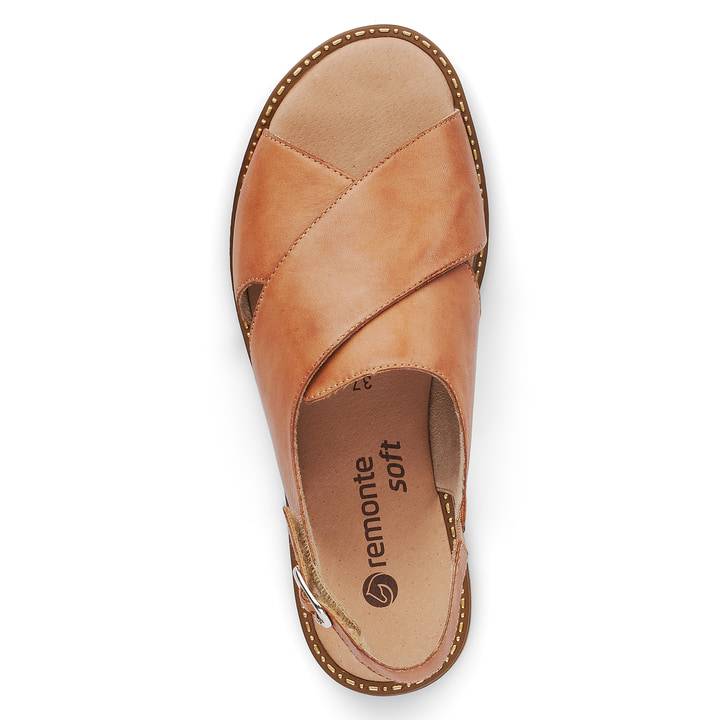 Remonte Artikelnummer D3650-24 remonte Damen Riemchensandalen karamellbraun Super Sparpreis