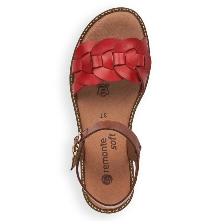 Remonte Artikelnummer D3666-33 remonte Damen Riemchensandalen feuerrot-nussbraun Neueste Stile