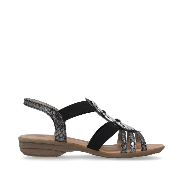 Remonte Artikelnummer R3605-02 remonte Damen Riemchensandalen nachtschwarz-silber Bis zu 50% Rabatt