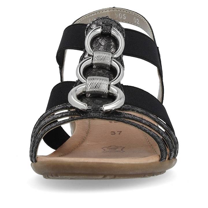 Remonte Artikelnummer R3605-02 remonte Damen Riemchensandalen nachtschwarz-silber Bis zu 50% Rabatt