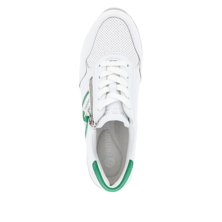 Remonte Artikelnummer D1318-82 remonte Damen Sneaker brilliantweiß-smaragdgrün Clearance-Verkauf