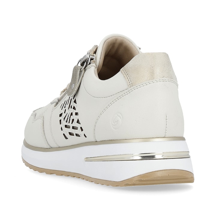 Remonte Artikelnummer D1G00-81 remonte Damen Sneaker cremeweiß-beigemetallic Auslauf