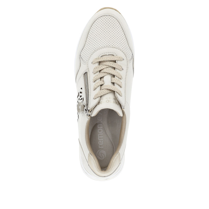 Remonte Artikelnummer D1G00-81 remonte Damen Sneaker cremeweiß-beigemetallic Auslauf
