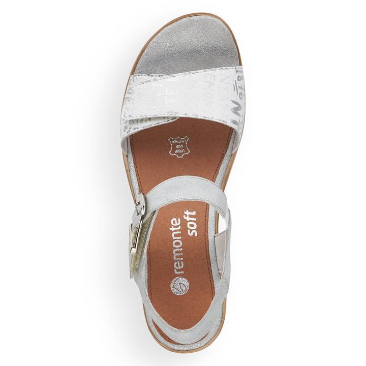 Remonte Artikelnummer D6455-90 remonte Damen Keilsandaletten silber-metallic Kostenloser Versand