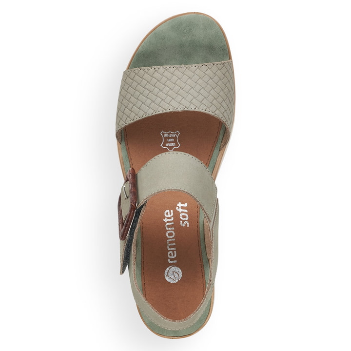 Remonte Artikelnummer D6453-52 remonte Damen Keilsandaletten mintgrün Fabrik Onlineshop