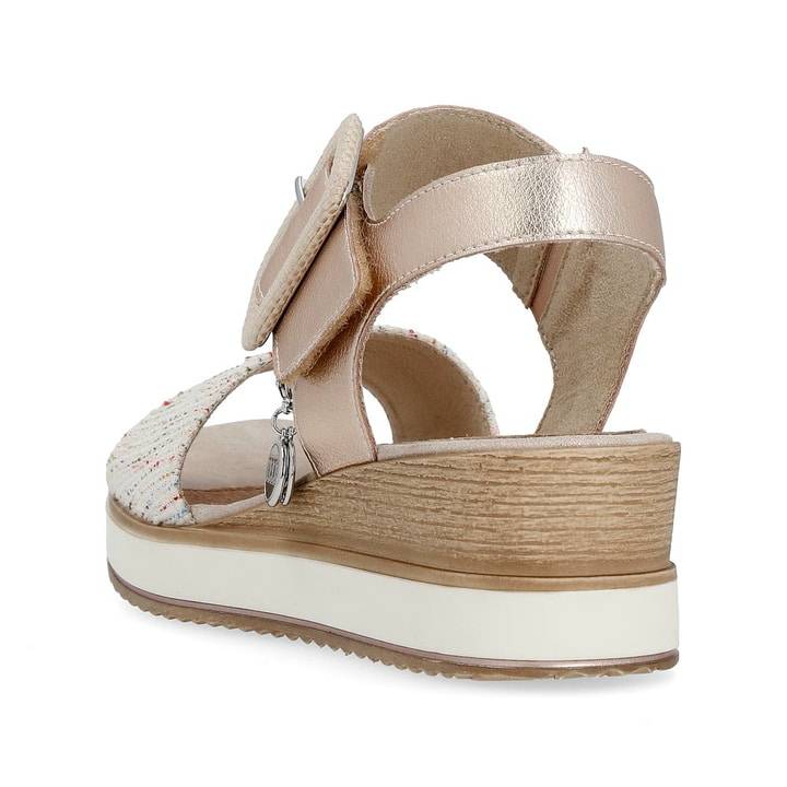 Remonte Artikelnummer D6453-31 remonte Damen Keilsandaletten metallicrosa-multi Preisnachlass