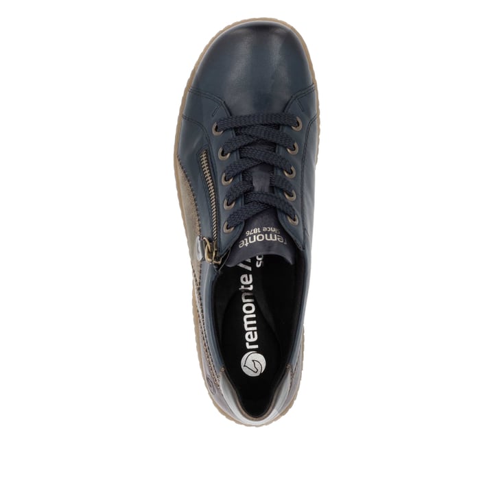 Remonte Artikelnummer R1439-14 remonte Damen Schnürschuhe dunkelblau-braun Blitzangebot