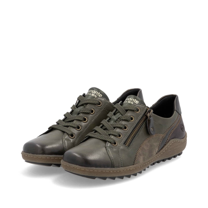 Remonte Artikelnummer R1439-52 remonte Damen Schnürschuhe waldgrün-braun Große Rabatte