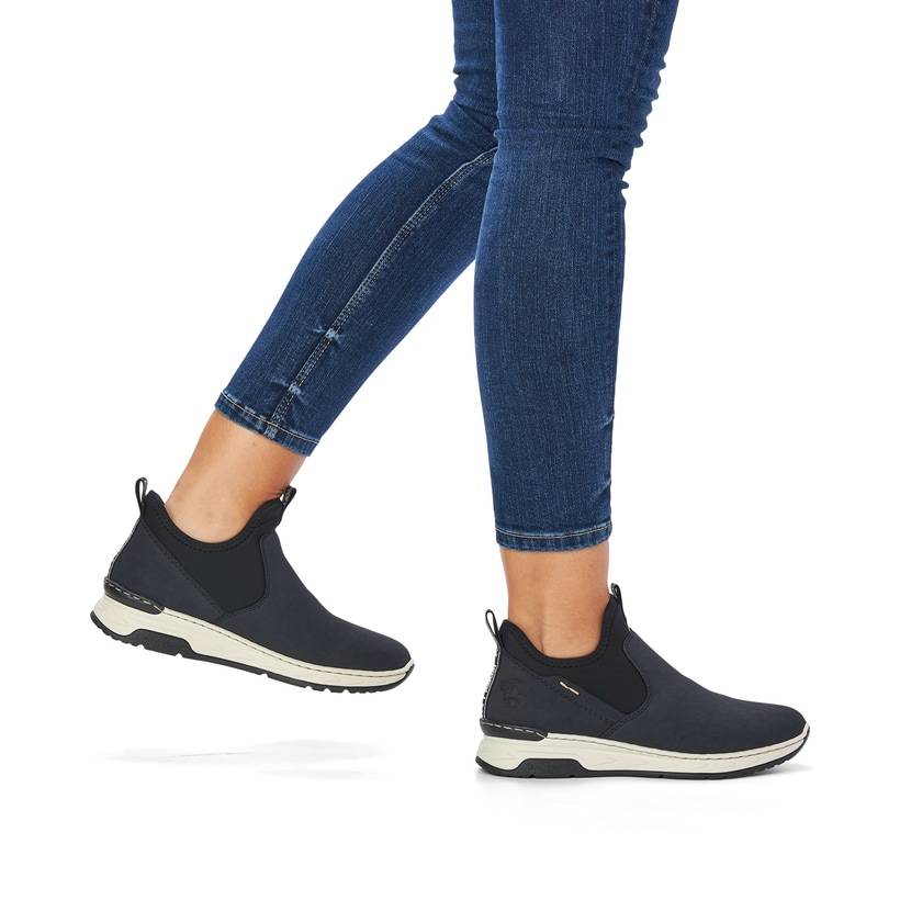 Rieker Artikelnummer M0053-14 Rieker Damen Slipper marineblau Super Rabatt