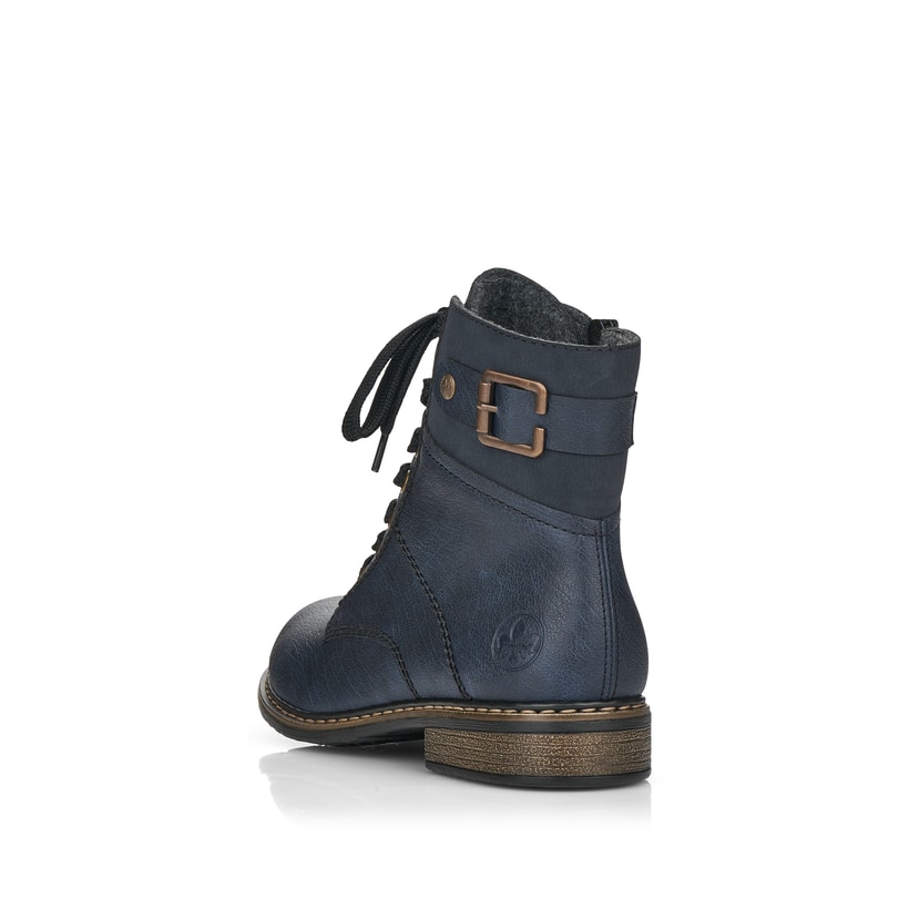 Rieker Artikelnummer 71242-15 Rieker Damen Schnürstiefel ozeanblau 50% Rabatt für begrenzte Zeit