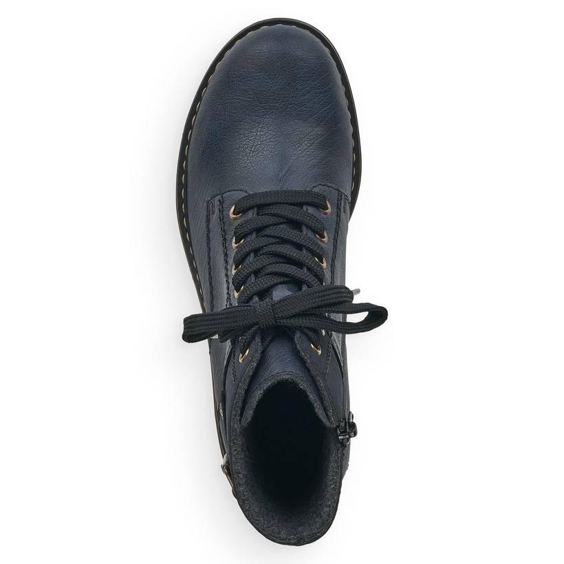 Rieker Artikelnummer 71242-15 Rieker Damen Schnürstiefel ozeanblau 50% Rabatt für begrenzte Zeit