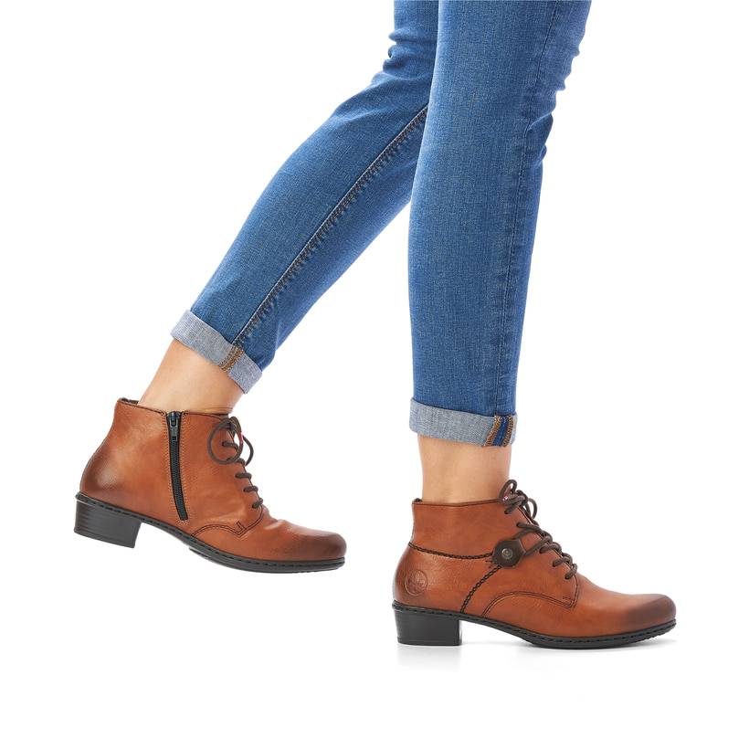 Rieker Artikelnummer Y0742-24 Rieker Damen Stiefeletten karamellbraun Outlet