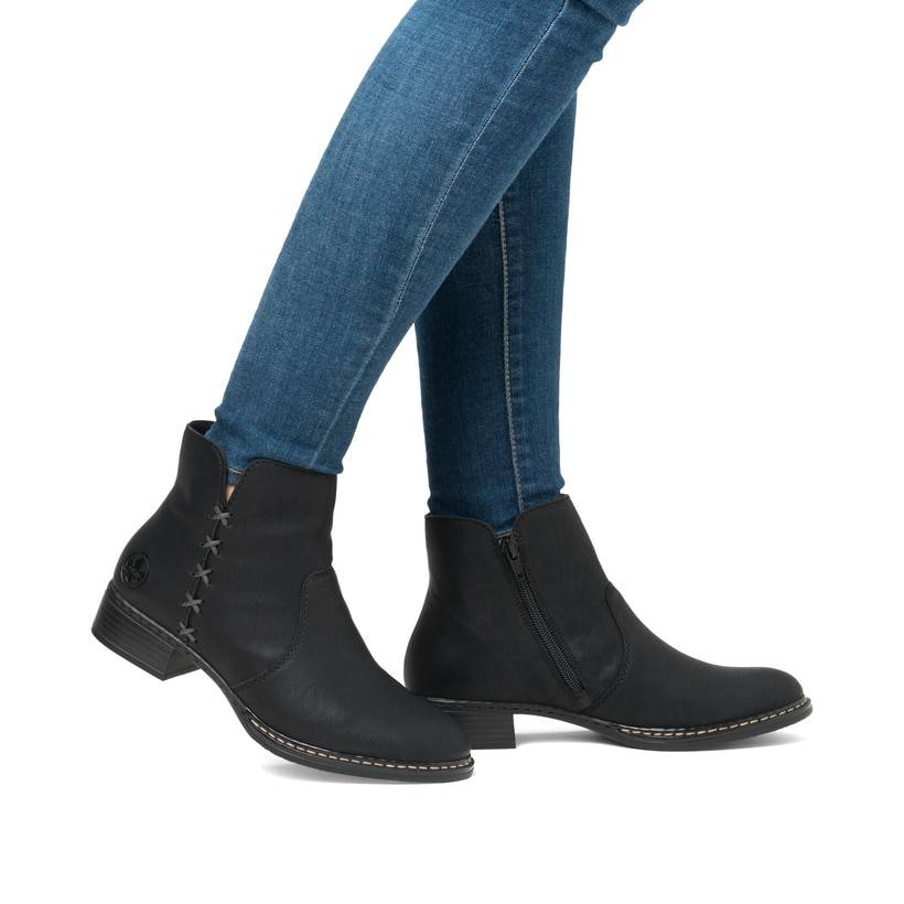Rieker Artikelnummer 73475-00 Rieker Damen Stiefeletten graphitschwarz Angebote
