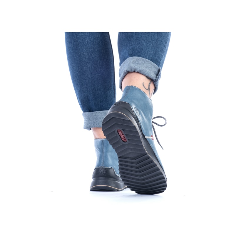 Rieker Artikelnummer 71510-14 Rieker Damen Schnürstiefel californiablau im Angebot
