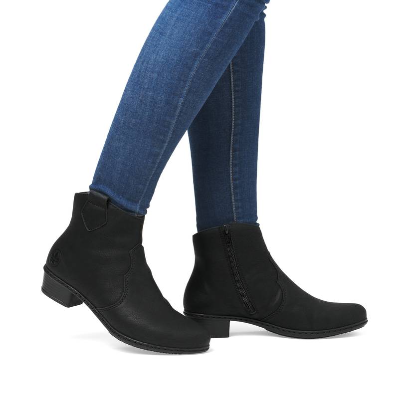 Rieker Artikelnummer Y0762-00 Rieker Damen Stiefeletten nachtschwarz Schlussverkauf