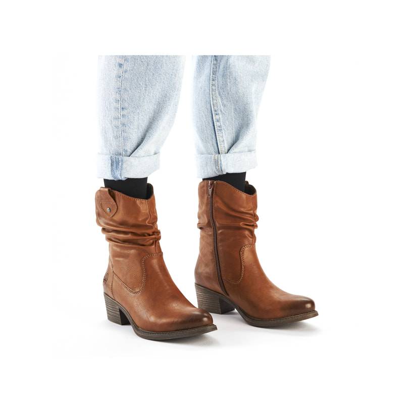 Rieker Artikelnummer 73170-24 Rieker Damen Stiefeletten karamellbraun Günstiger Verkauf