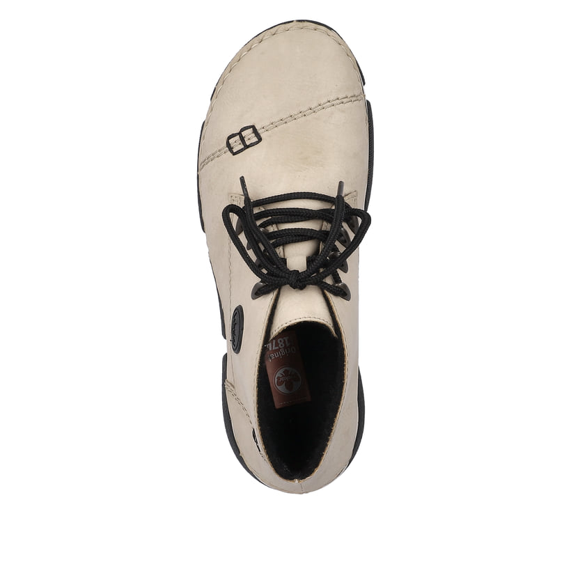 Rieker Artikelnummer 45902-60 Rieker Damen Schnürschuhe cremebeige Fabrikverkauf