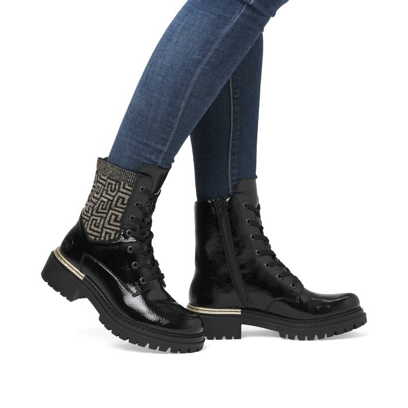 Rieker Artikelnummer 72607-00 Rieker Damen Stiefeletten urbanschwarz Limitierter Zeitrabatt