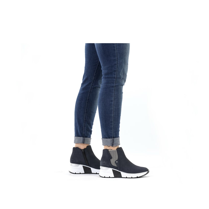 Rieker Artikelnummer X6361-14 Rieker Damen Chelsea Boots dunkelblau Fabrikpreis