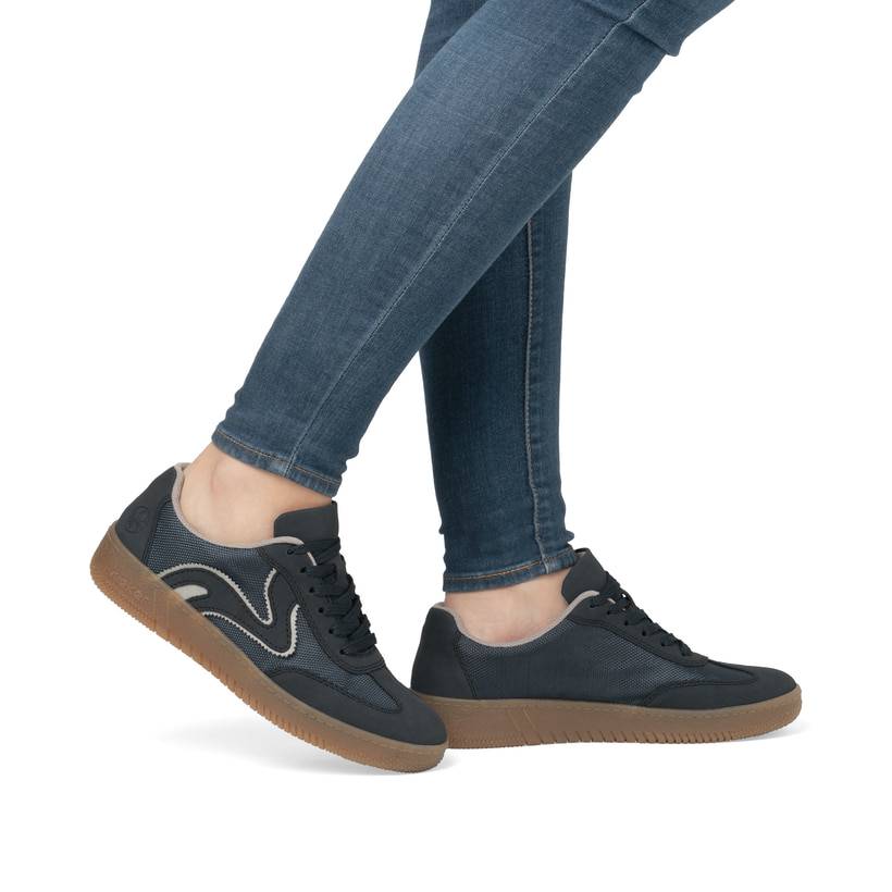 Rieker Artikelnummer M5512-14 Rieker Damen Sneaker Low royalblau Flash Sale