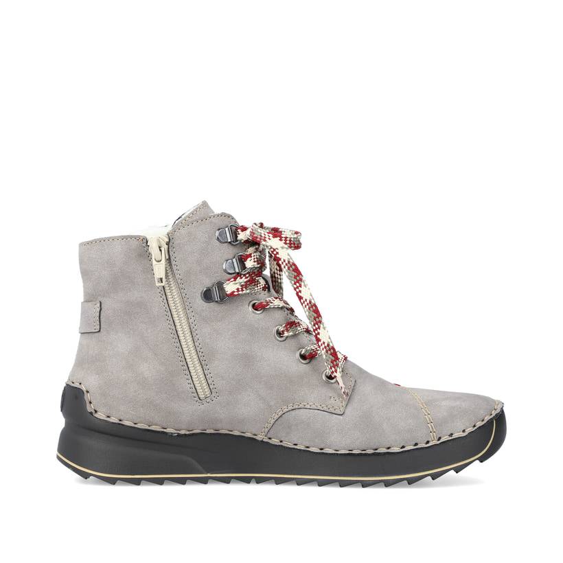 Rieker Artikelnummer 51544-64 Rieker Damen Schnürstiefel mondgrau Begrenztes Angebot