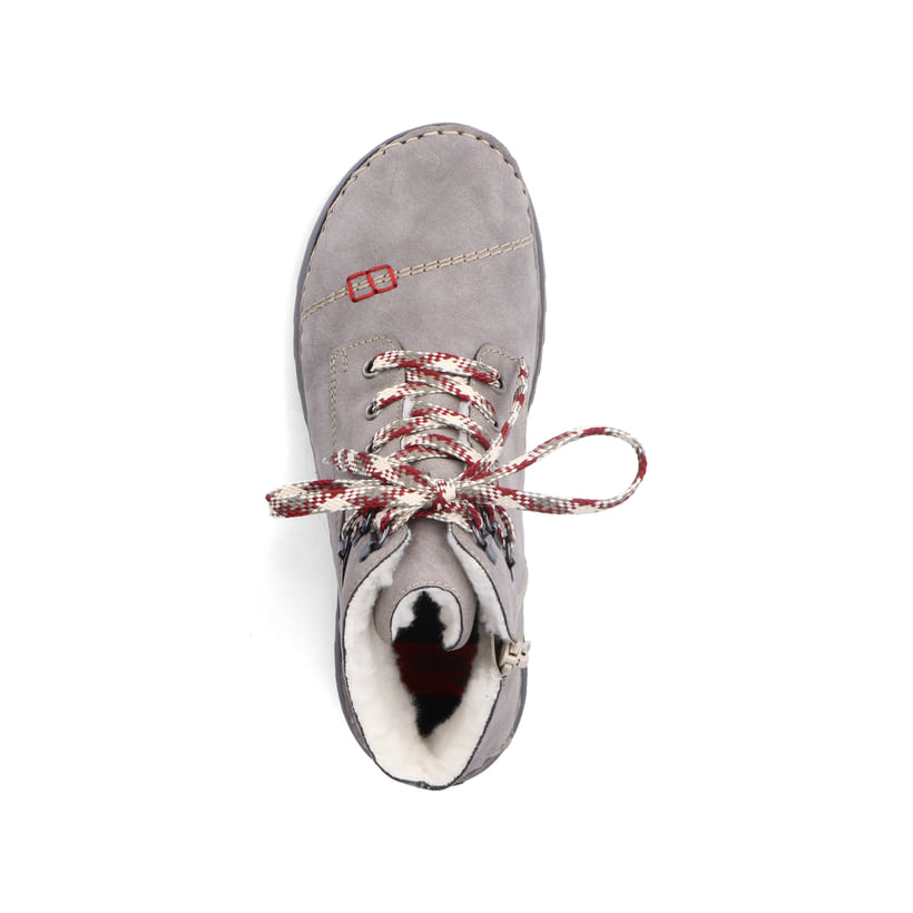 Rieker Artikelnummer 51544-64 Rieker Damen Schnürstiefel mondgrau Begrenztes Angebot
