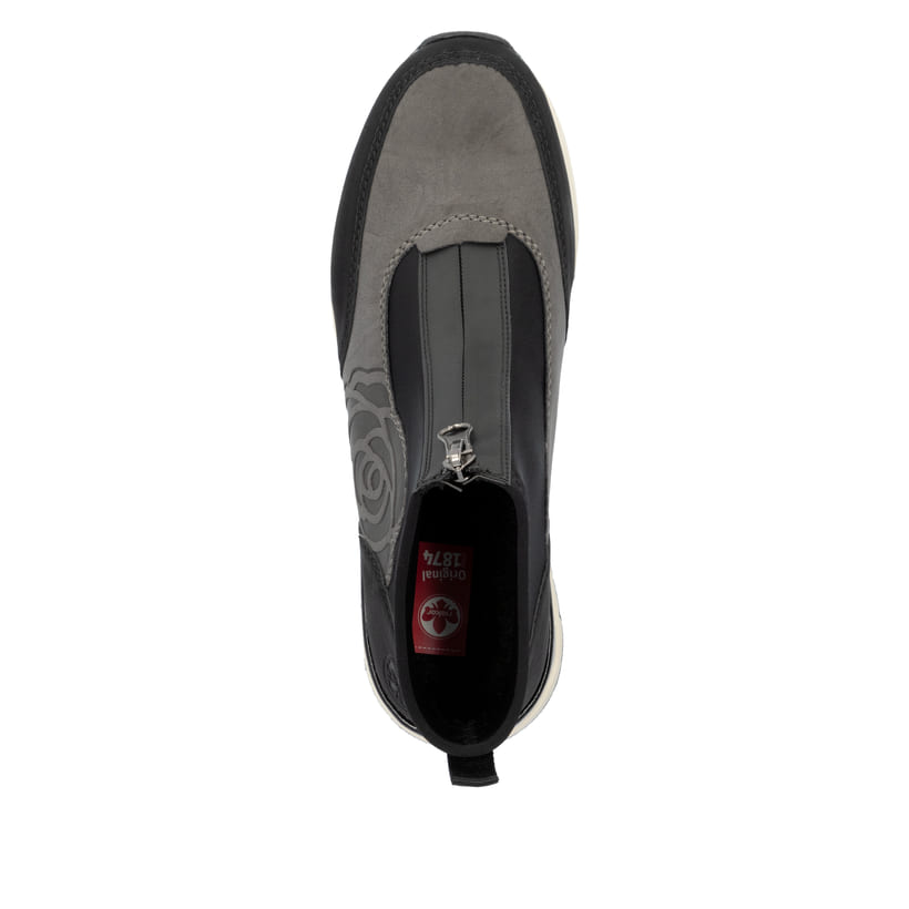 Rieker Artikelnummer 58956-00 Rieker Damen Slipper carbonschwarz Saisonschlussverkauf