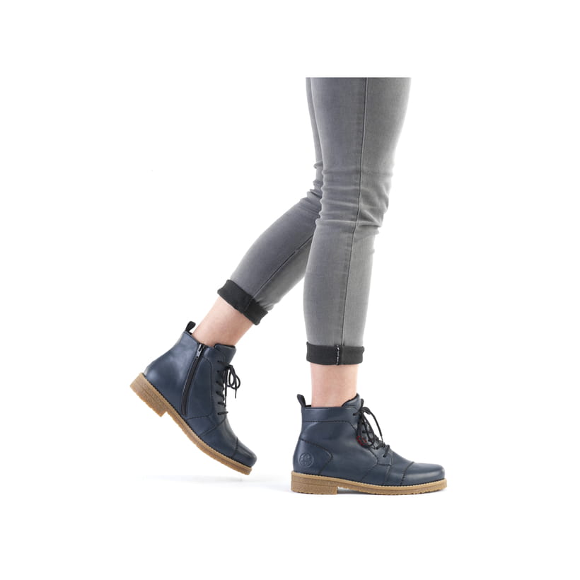 Rieker Artikelnummer 73500-14 Rieker Damen Schnürstiefel marineblau Black Friday