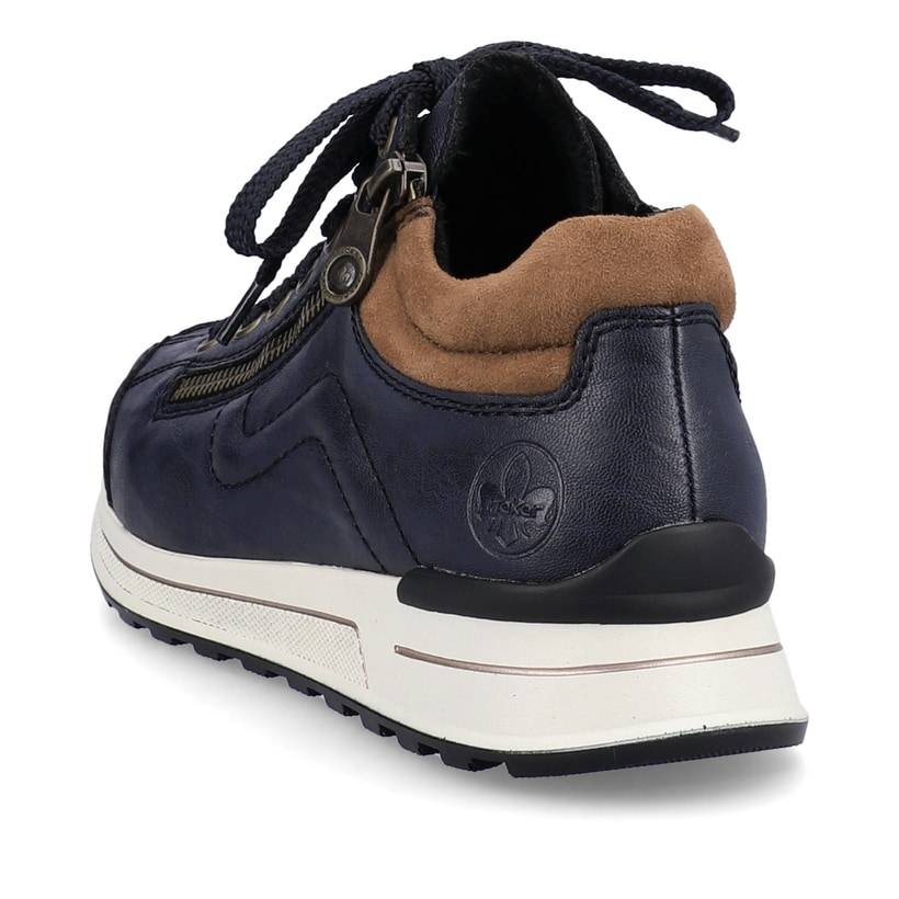 Rieker Artikelnummer N1400-14 Rieker Damen Sneaker Low pazifikblau-braun Cyber Monday