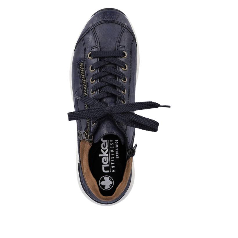 Rieker Artikelnummer N1400-14 Rieker Damen Sneaker Low pazifikblau-braun Cyber Monday