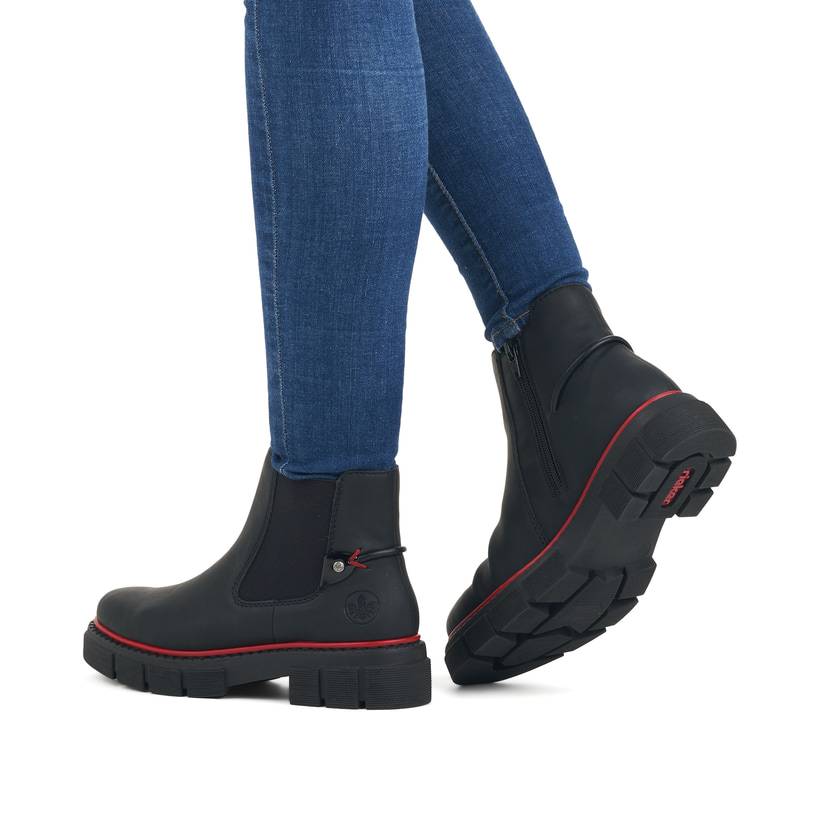 Rieker Artikelnummer M3859-00 Rieker Damen Chelsea Boots tiefschwarz Weihnachtsangebot