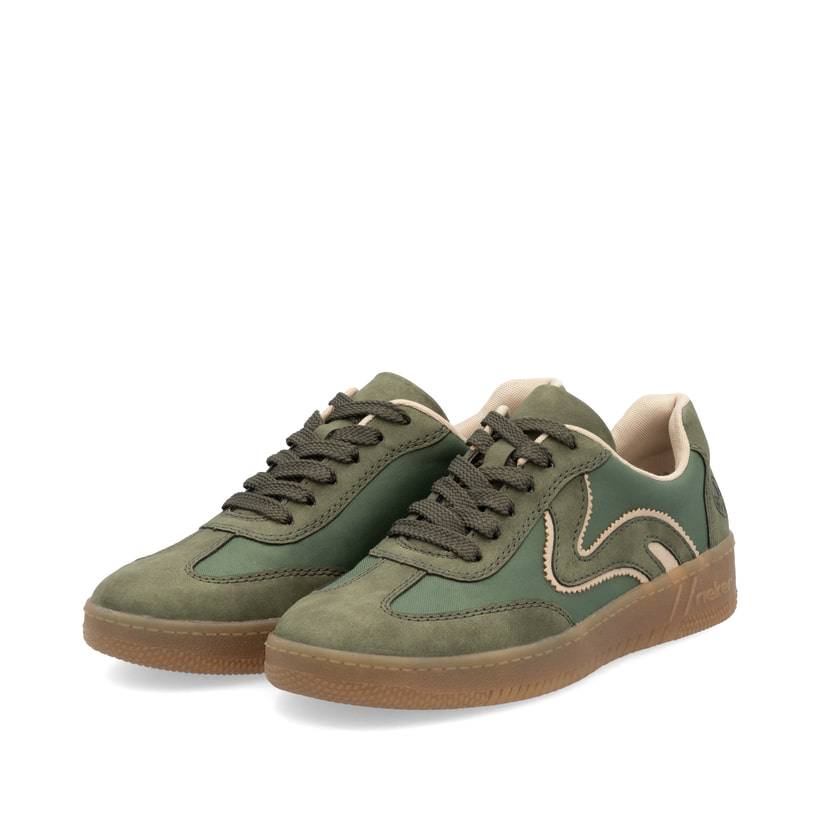 Rieker Artikelnummer M5512-54 Rieker Damen Sneaker Low kaktusgrün Vatertagsangebot