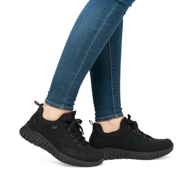 Rieker Artikelnummer M5352-00 Rieker Damen Slipper graphitschwarz Valentinstagsangebot