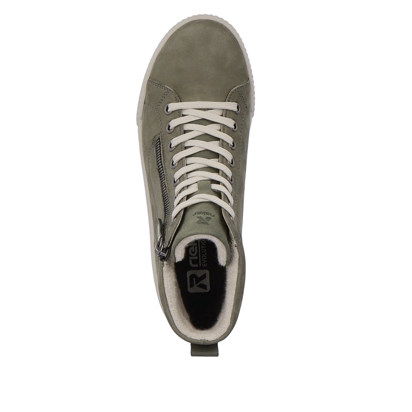 Rieker Artikelnummer W0164-54 Rieker Damen Sneaker High schilfgrün Online Outlet