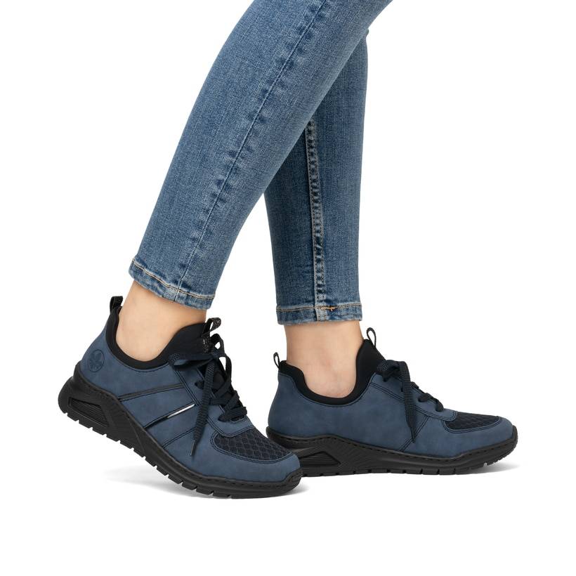 Rieker Artikelnummer M4970-14 Rieker Damen Slipper pazifikblau Blitzangebot