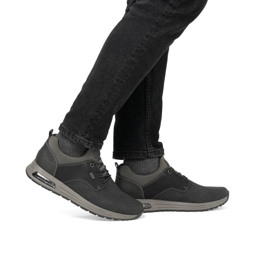 Rieker Artikelnummer B1052-00 Rieker Herren Slipper graphitschwarz Bestseller