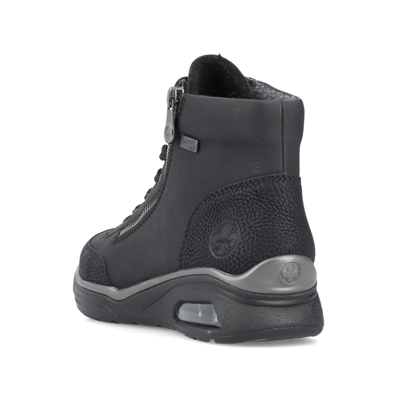 Rieker Artikelnummer M5610-00 Rieker Damen Schnürstiefel graphitschwarz Räumungsverkauf