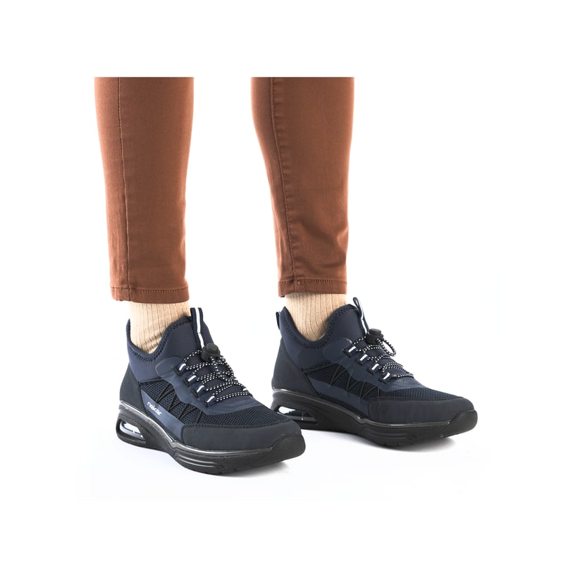 Rieker Artikelnummer M5658-14 Rieker Damen Slipper californiablau Sonderangebote