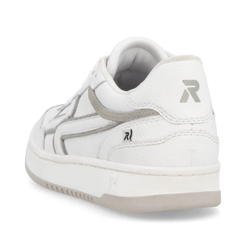 Rieker Artikelnummer W1900-80 Rieker Damen Sneaker Low frostweiß-grau Kostenlose Rückgabe